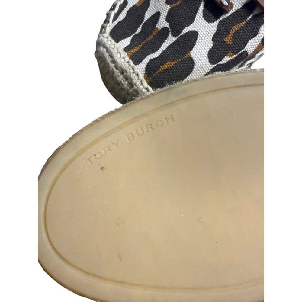 Tory Burch Tweed Willa Espadrille Pearl & Everly Espadrille Olana Leopard Size 7 - Picture 6 of 8